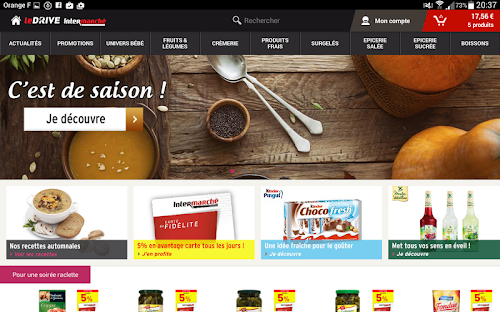 Android application Drive Intermarche screenshort