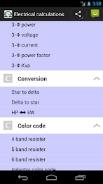 Electrical Calc & Formulas poster 3