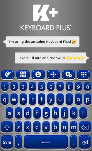 Royal Blue Keyboard Theme