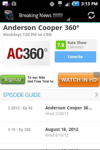 The Anderson Cooper 360 App