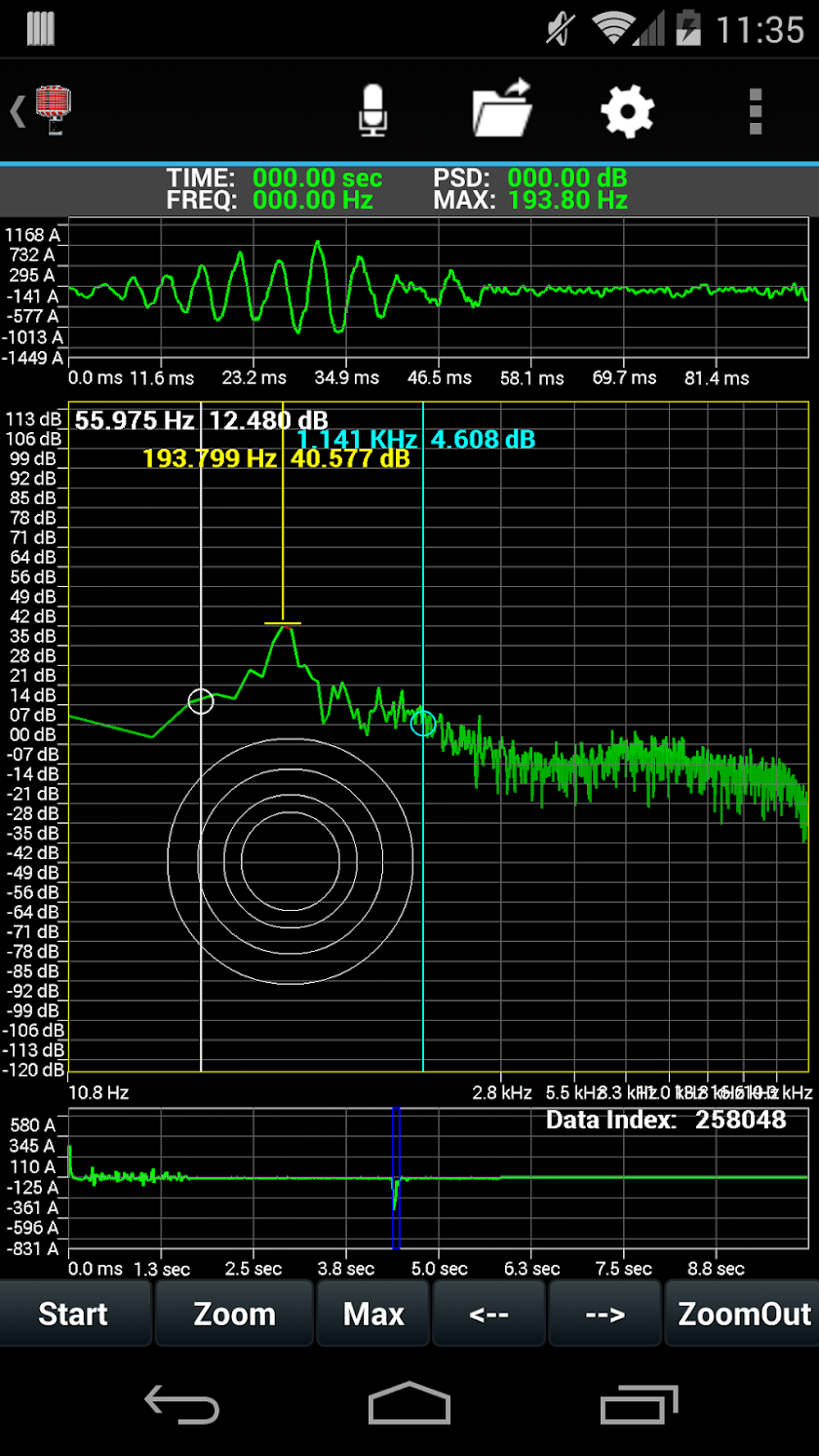ISpectral2 FFT Analyzer Screen 1