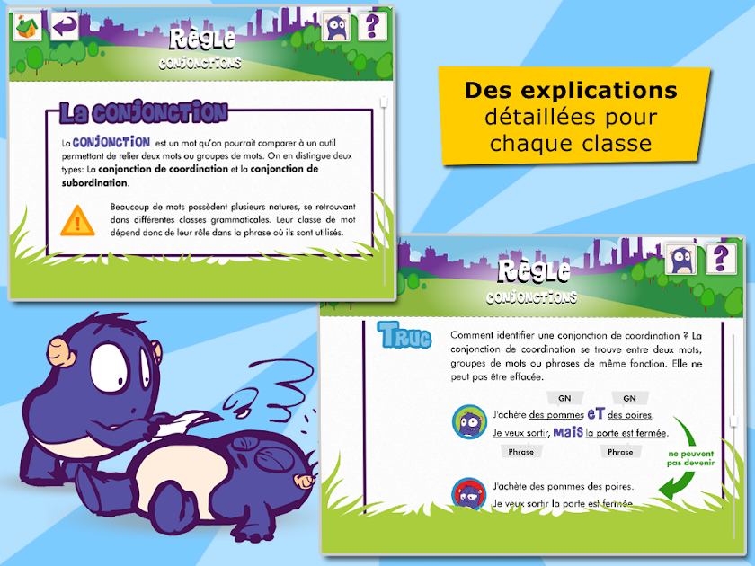 Les classes de mots Screen 3