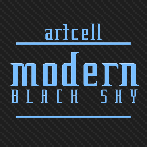 카카오톡 테마 - Modern Black Sky