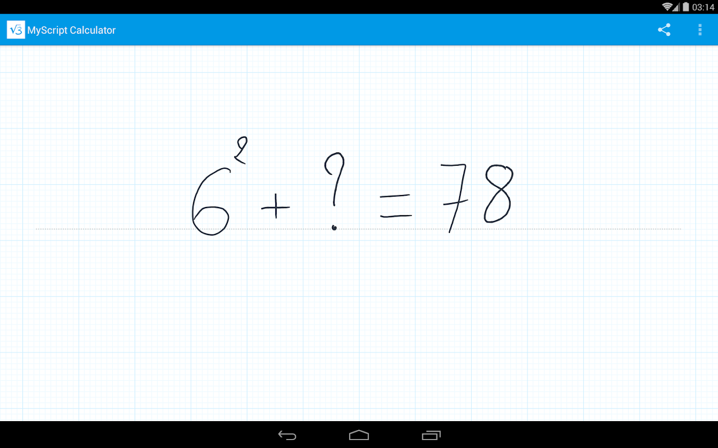 MyScript Calculator - Screenshot
