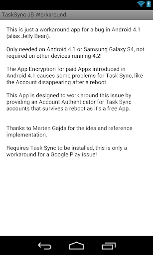 JB Workaround Task Sync