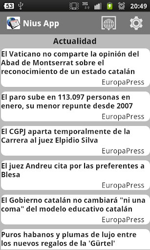 Noticias España NiusApp