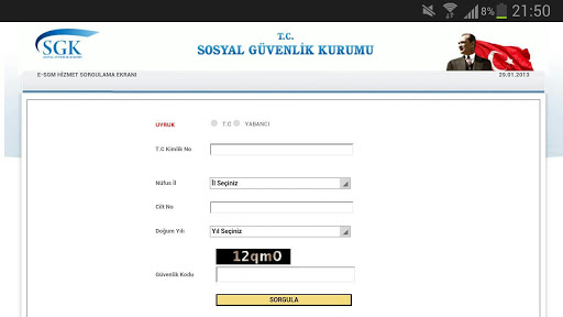 Ssk Sorgulama Mobil Versiyon