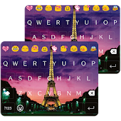 Paris Night Keyboard -Emoji