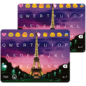 Paris Night Keyboard -Emoji for PC and MAC