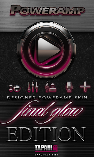 Poweramp skin Bordeaux Glow