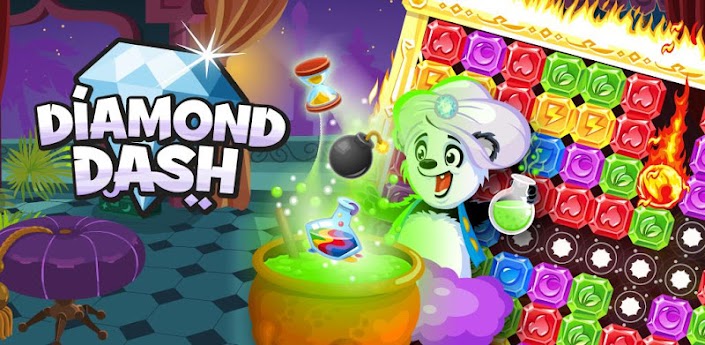 اللعبة الشهيرة  Diamond Dash لأجهزة الاندرويد