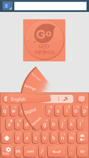 【免費個人化App】Orange Minimal Go Keyboard-APP點子