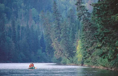Canoeing in Gaspesie, Quebec, where it's just you and nature.