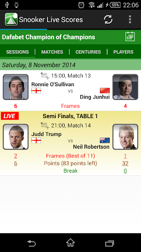 Snooker Live Scores