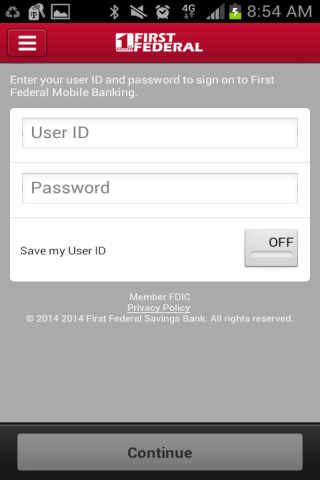First Federal Mobile Banking