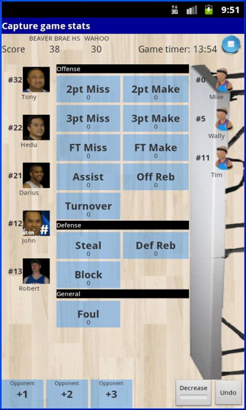 Balln Stats - Basketball Screen 1