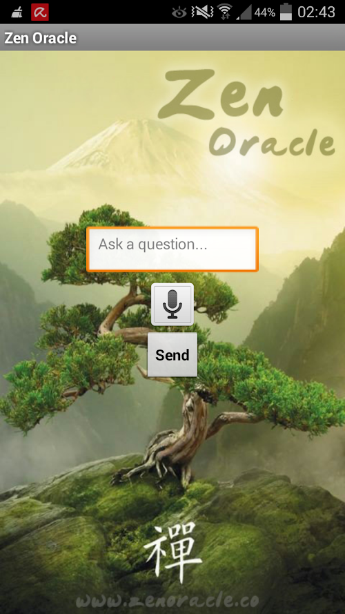 Android application Zen Oracle screenshort