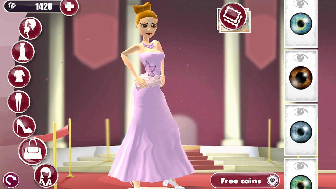 Red Carpet 3D Dress Up Game - screenshot