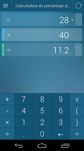 Calculadora de porcentajes Screen 2