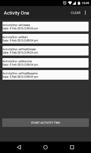 Activity Lifecycle