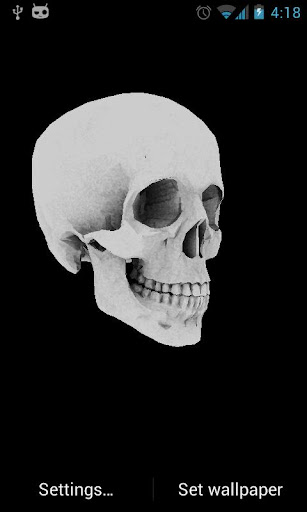 Skull 3D Live Wallpaper
