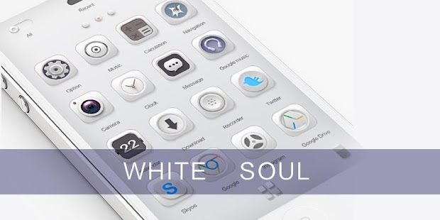 White Soul GO Launcher Theme