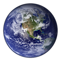 Planet Earth Clock Widget logo