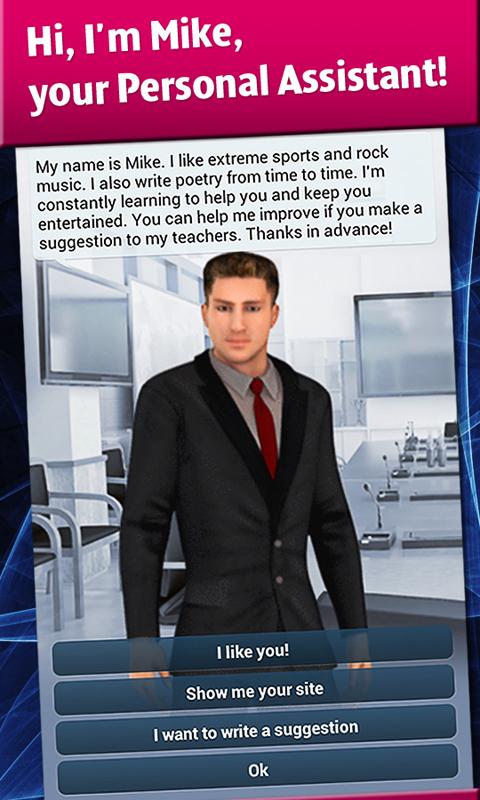 3D Voice Assistant Screen 1