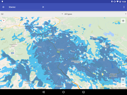 LTE 4G coverage map CZ Screenshots 1