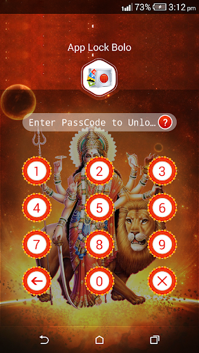 AppLock Bolo : Theme Durga Maa