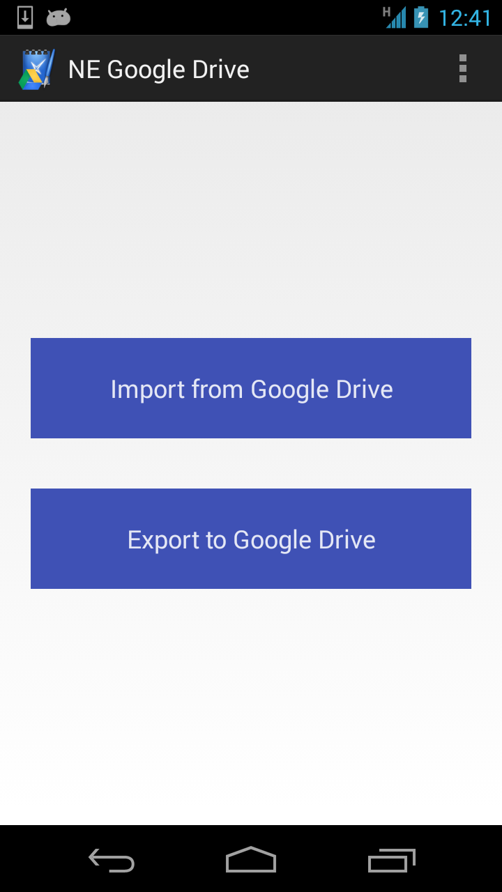 NE Google Drive Ad-free Screen 1