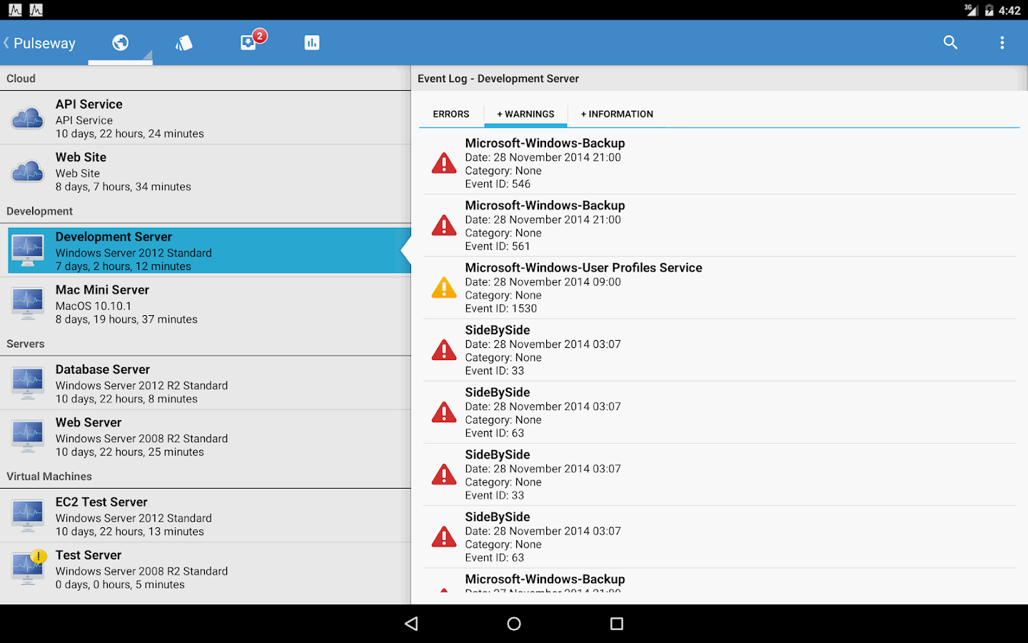    Pulseway- screenshot  