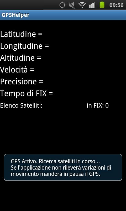 Android application GPSHelper screenshort