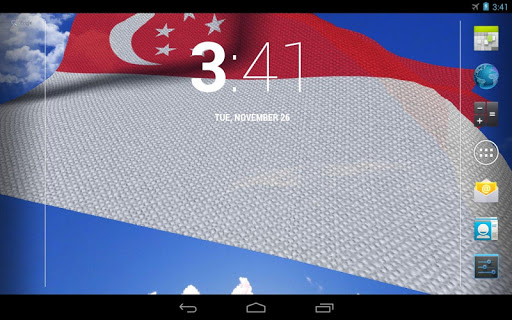 免費下載個人化APP|3D Singapore Flag LWP + app開箱文|APP開箱王