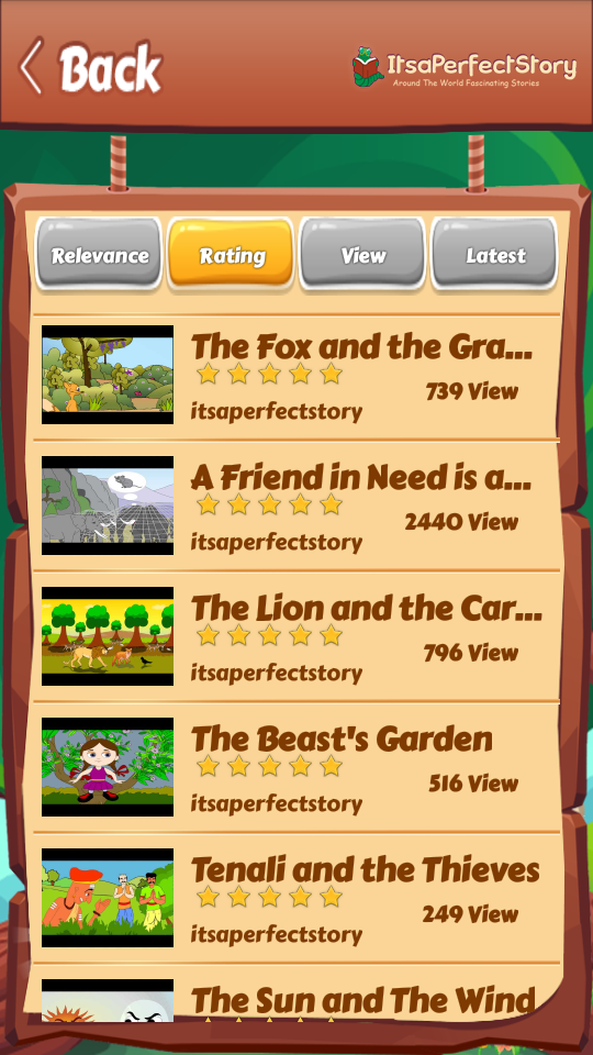Animated Stories Screen 2