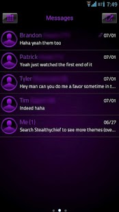 How to install GO SMS Purple Platinum Theme lastet apk for android