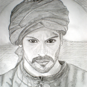 Burak Ozgivit,turkish actor/bali-beg/pencel by Dubravka Bednaršek - Drawing All Drawing