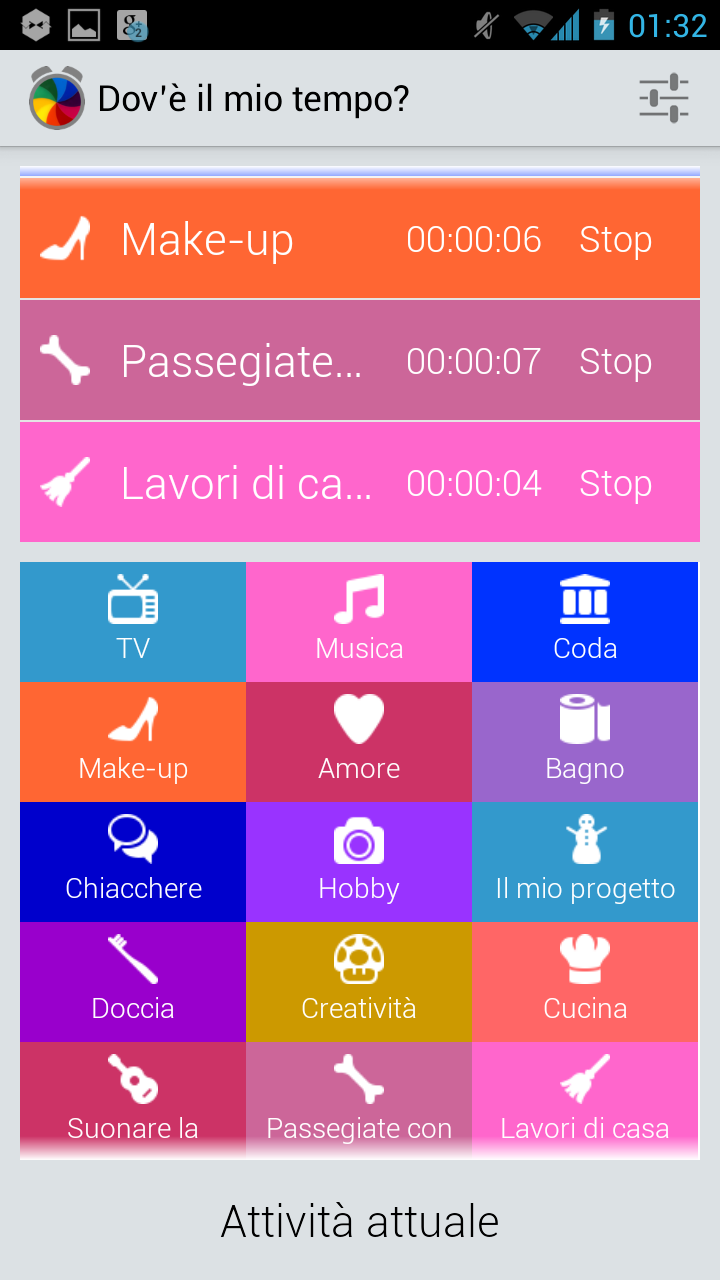 Android application TimeTracker.Pro screenshort
