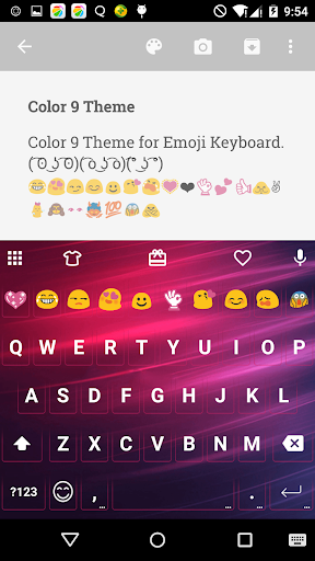 Color 9 Emoji Keyboard