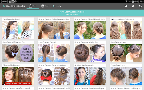download Cute Girls Hairstyles free