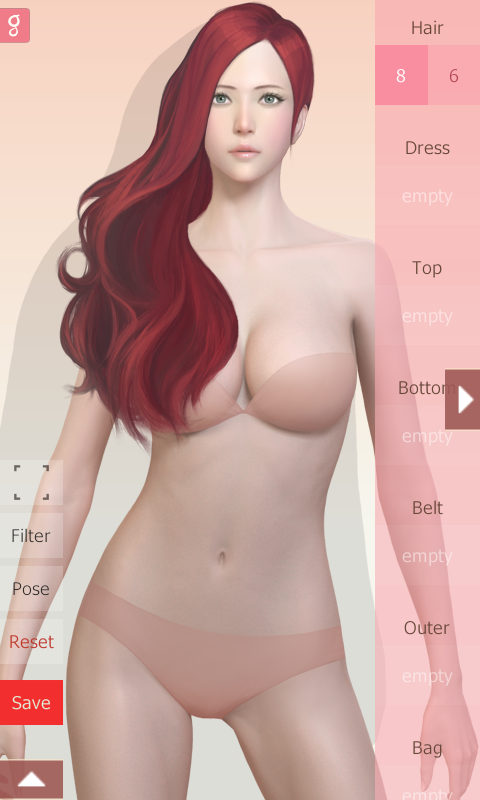 Android application Hello Avatar - Dress Up screenshort