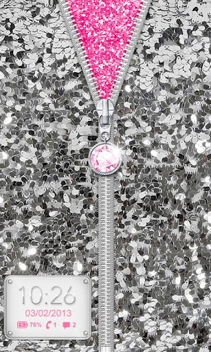 ★ Sequin Zipper Lock Screen ★