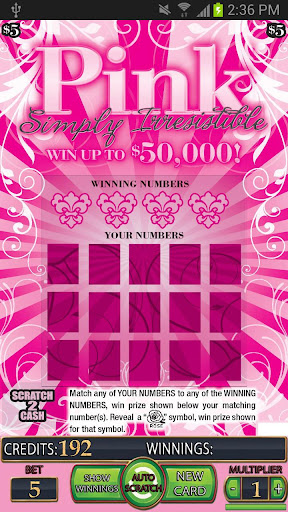 ===PINK Lotto Scratch Card===