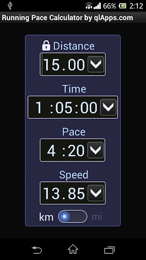 Running Pace Calculator