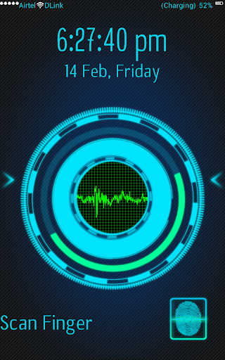 Voice Fingerprint Lock Screen