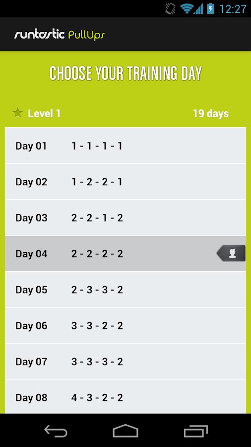    Runtastic Pull-ups Workout PRO- screenshot  