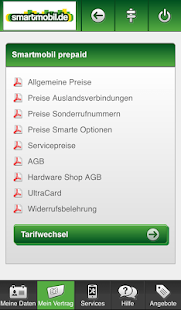 smartmobil.de Servicewelt - screenshot thumbnail