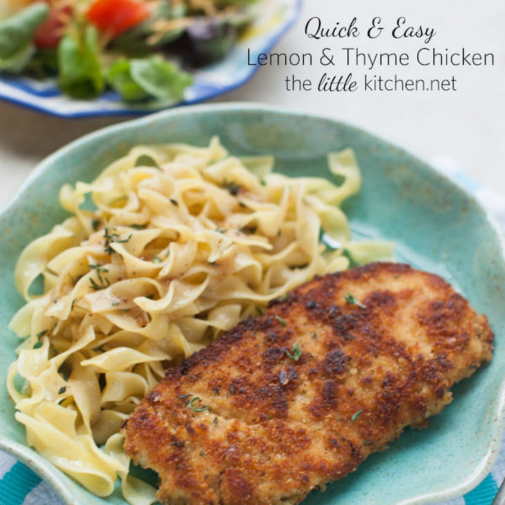 Yummly lemon Recipe Buttered recipe & noodles Lemon  Egg Noodles Thyme chicken   Chicken with