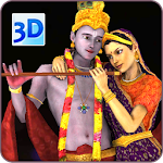 Cover Image of Download 3D Radha Krishna Live Wallpaper 4.1 APK