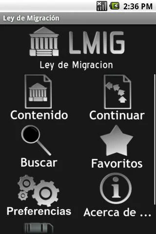 Ley de Migración - screenshot